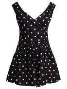 Self-Portrait Short flared dress - Black