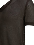 Tom Ford Silk blend buttonless polo shirt - Brown