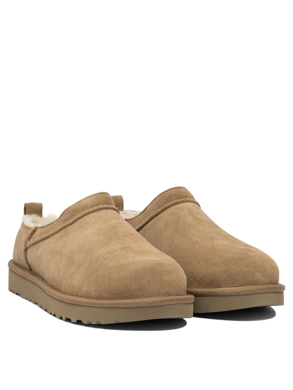 UGG "Classic Micro" Pull-On Ankle Boots - Brown