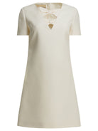 Valentino Wool blend short dress - White