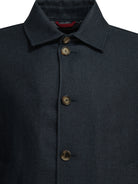 Brunello Cucinelli Lightweight jacket made of a silk-linen blend - Blue