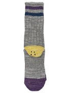 Kapital "Rainbowy Happy Heel" Socks - Grey