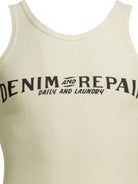 Kapital "Denim Repair" Tank Top - White