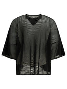 Kapital "Huge T Denim Repair" Crew Neck T-Shirt - Black
