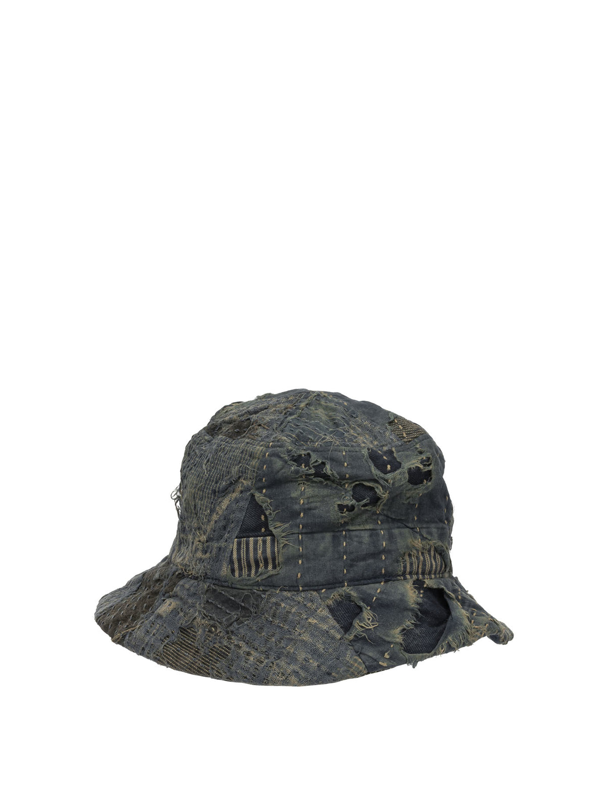 Kapital "Boro" Bucket Hat - Blue