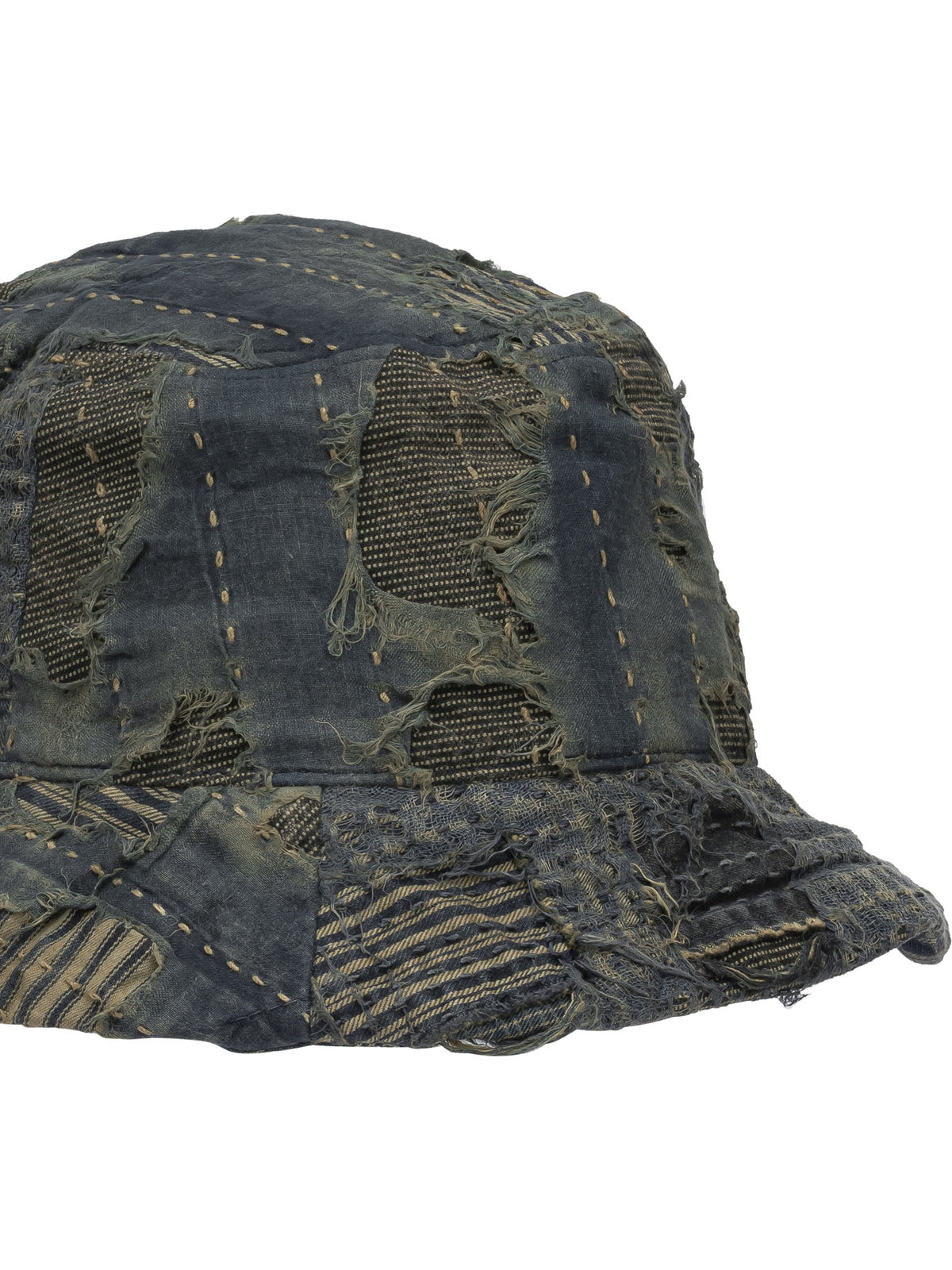 Kapital "Boro" Bucket Hat - Blue