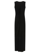 Balenciaga Ribbed jersey sleeveless dress - Black