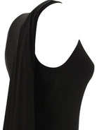 Balenciaga Ribbed jersey sleeveless dress - Black