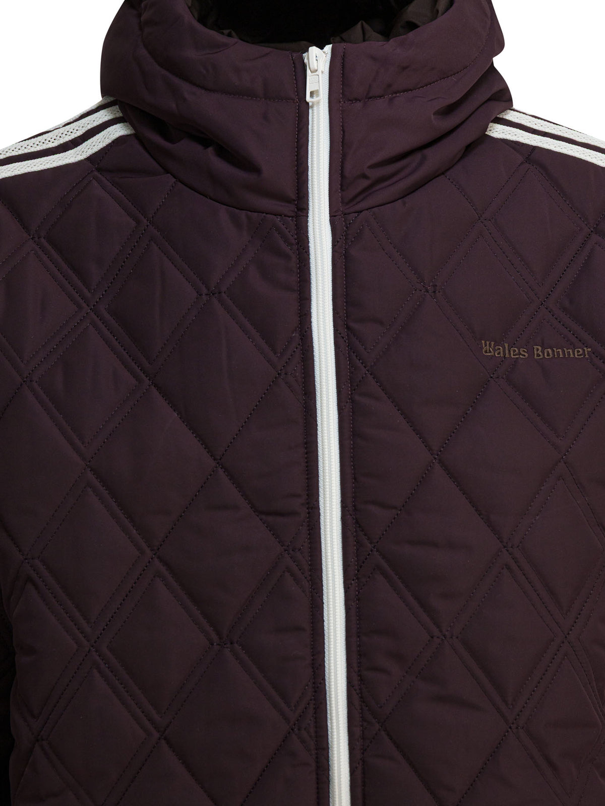 Adidas Originals "Wales Bonner" quilted jacket - Burgundy
