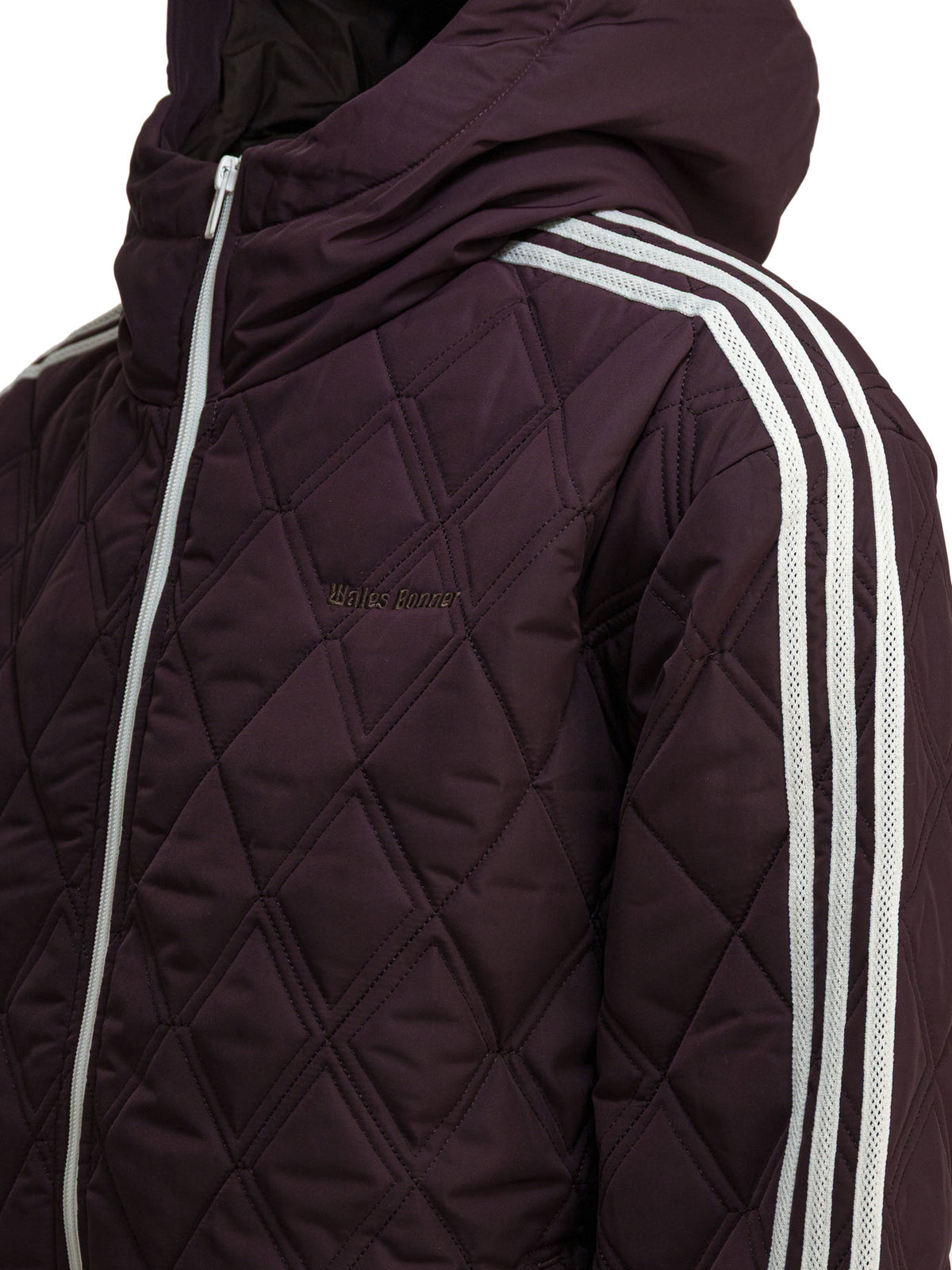 Adidas Originals "Wales Bonner" quilted jacket - Burgundy