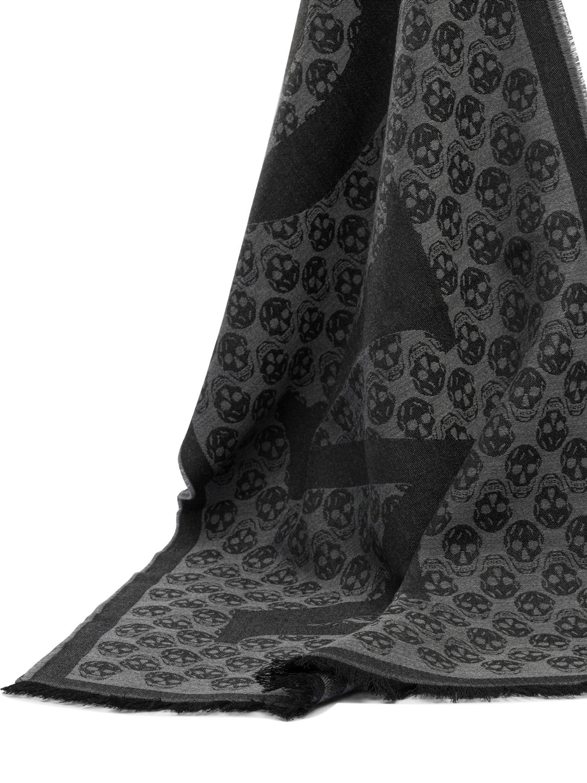 Alexander McQueen SCARF MULTI LOGO 35X190 - Grey