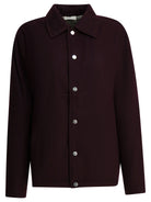 Autry Wool blend overshirt jacket - Burgundy