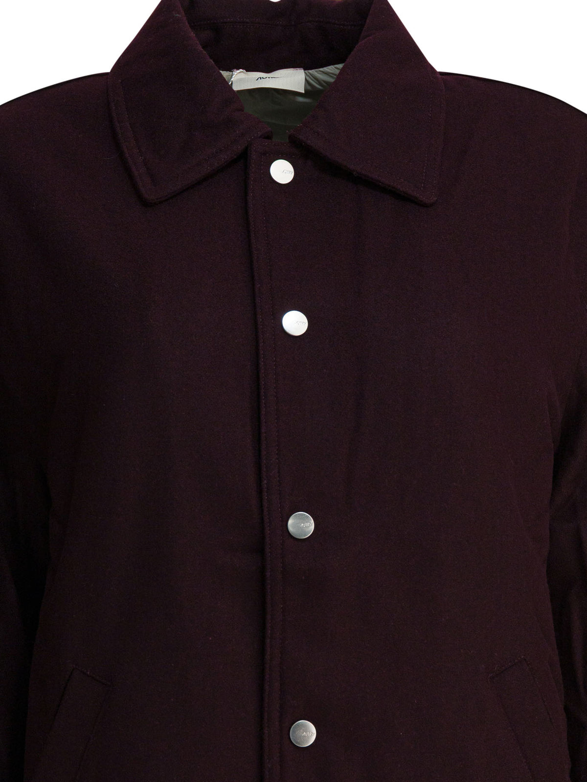 Autry Wool blend overshirt jacket - Burgundy
