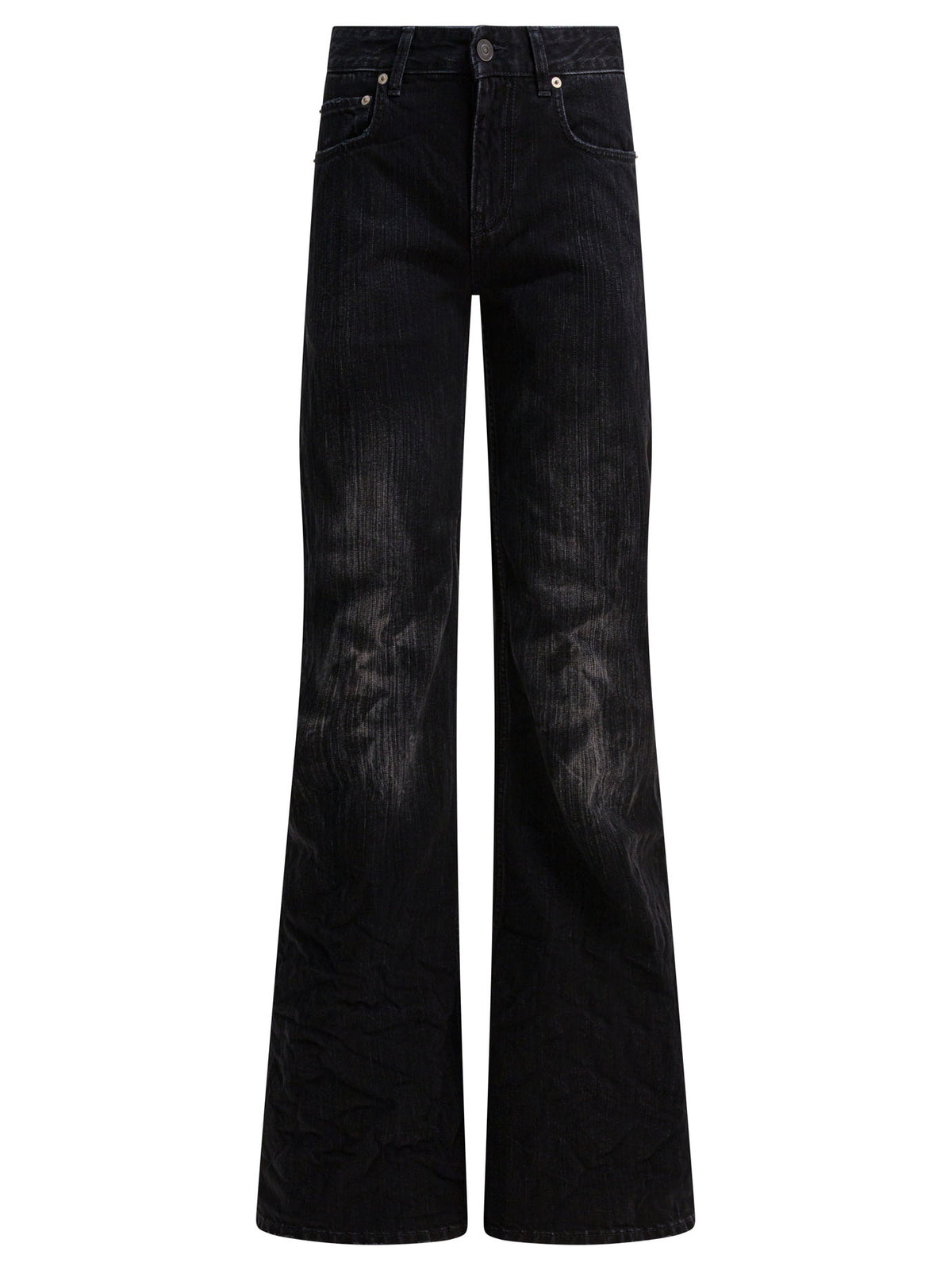 Balenciaga Wide leg jeans - Black