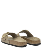 Birkenstock "Madrid Big Buckle" Slides - Brown