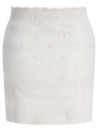Chloé Openwork wool and cashmere miniskirt - White