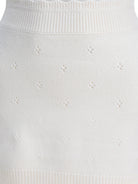 Chloé Openwork wool and cashmere miniskirt - White