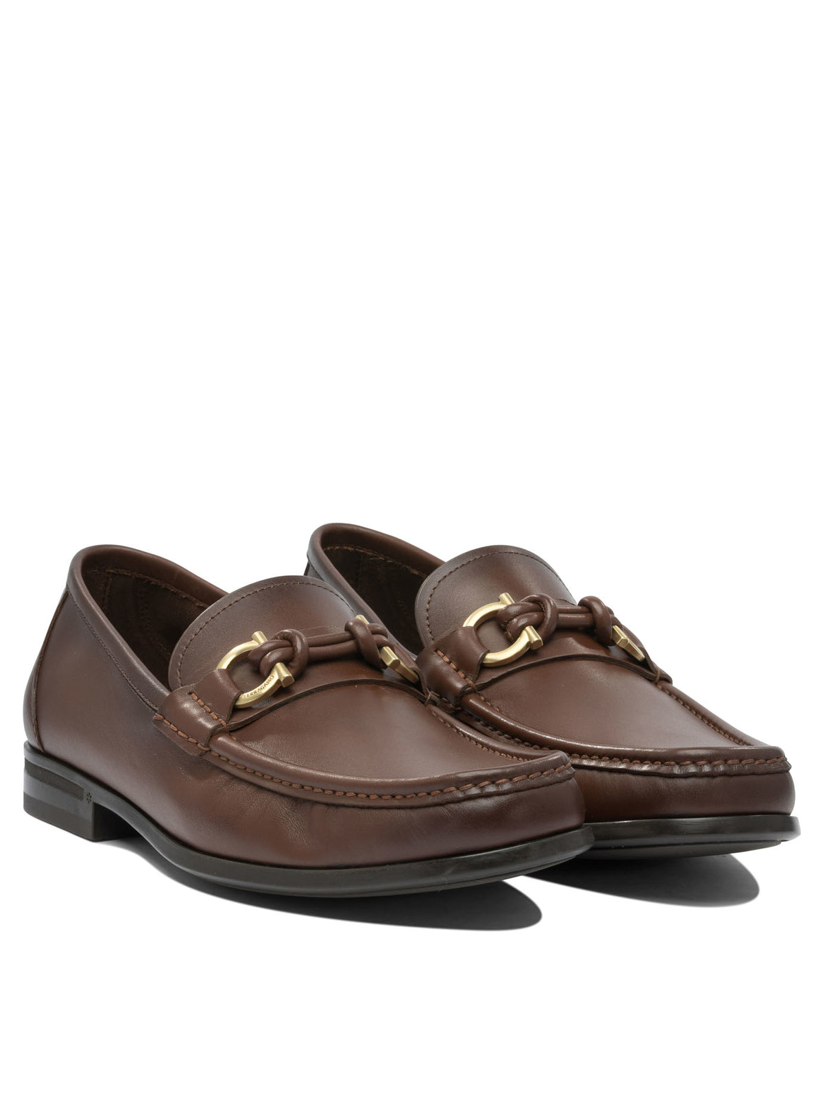 Ferragamo "Gancini" Moccasins - Brown