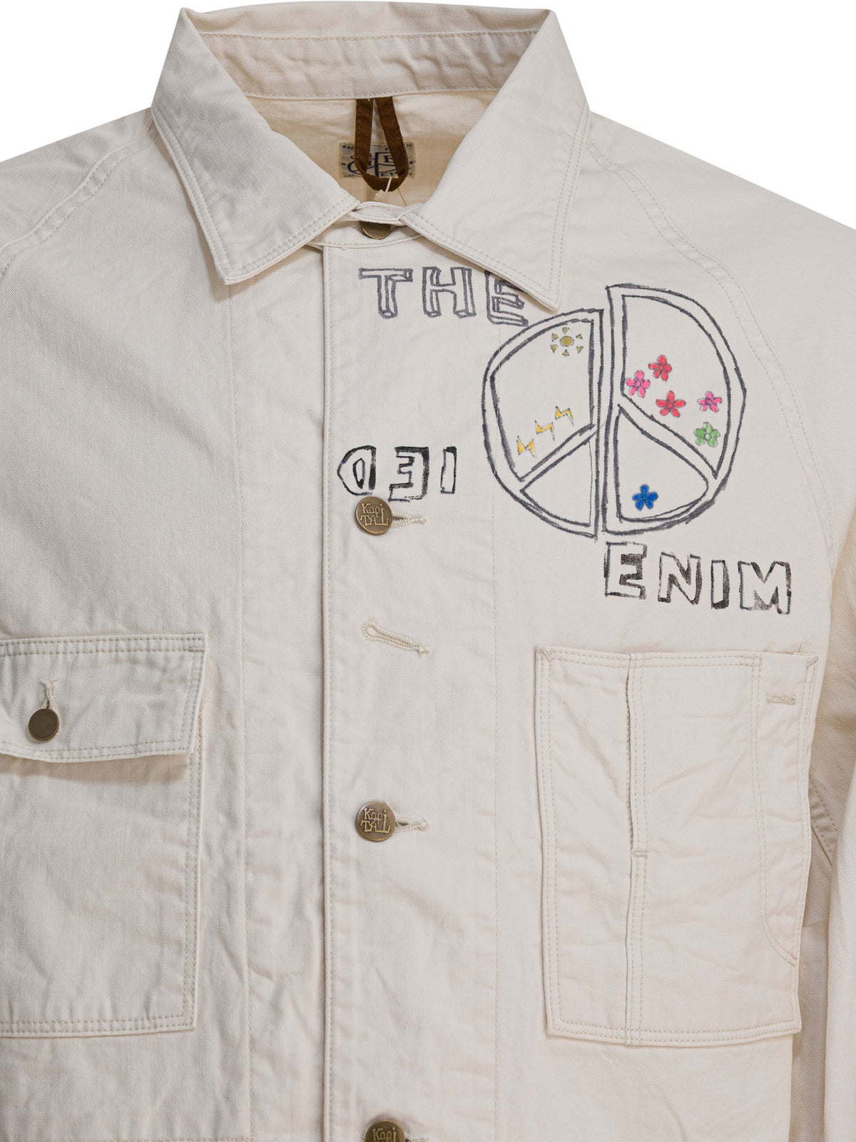 Kapital "Memorial Paint" overshirt jacket - Beige