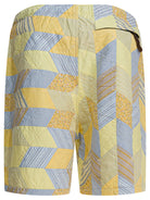 Kapital Patchwork quilted "Yabane" short - Yellow