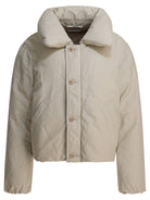 Lemaire Down jacket filled quilt - White