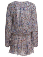 Marant Étoile Floral flared dress - Beige