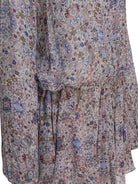 Marant Étoile Floral flared dress - Beige