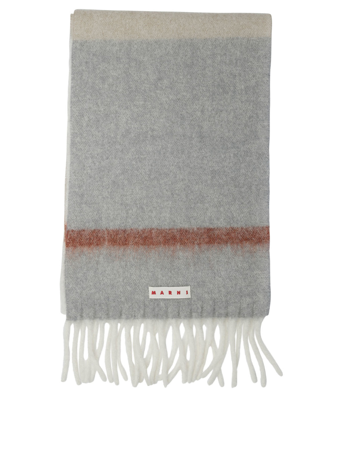 Marni Mohair and alpaca scarf - Grey
