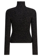 Max Mara Wool and cashmere mouliné turtleneck sweater - Black