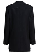Max Mara Pianoforte Double-breasted wool blazer - Black