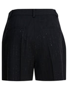 Max Mara Pianoforte Wool five-pocket shorts - Black