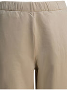 Max Mara Pure Silk blend pants "Filovia" - Beige