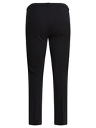 Max Mara Studio Stretch cotton blend pants - Black
