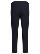 Max Mara Studio Stretch cotton blend pants - Blue