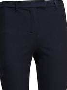 Max Mara Studio Stretch cotton blend pants - Blue