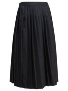 Prada Pleated wool flannel skirt - Grey