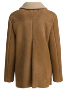 Salvatore Santoro Balzer shearling suede leather jacket - Beige