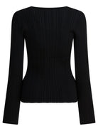 Self-Portrait Top with lace - Black