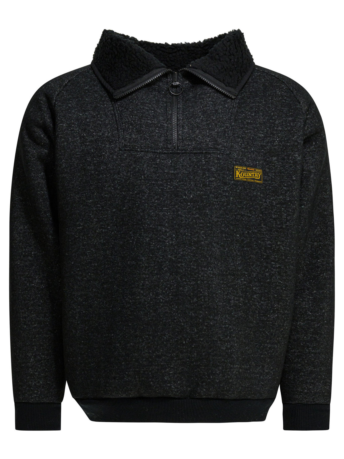 Kapital "Alpine" half-zip sweatshirt - Black