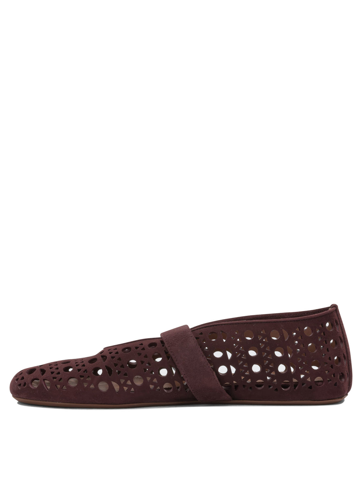 Alaïa "Vienne" Mary Jane ballet flats - Burgundy