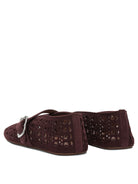 Alaïa "Vienne" Mary Jane ballet flats - Burgundy