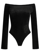 Alaïa Velvet Shaping Bodysuit - Black