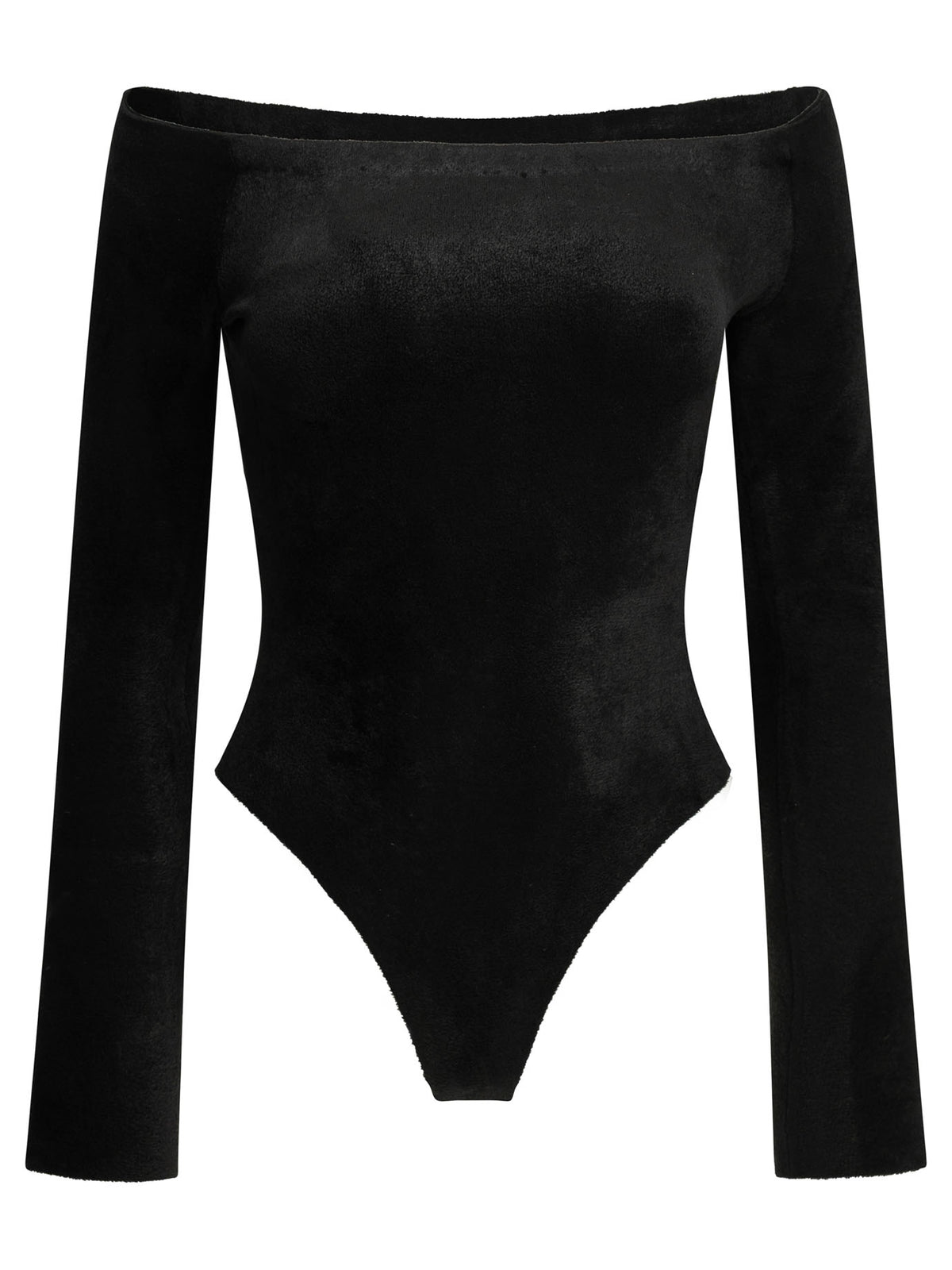 Alaïa Velvet Shaping Bodysuit - Black