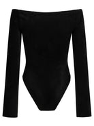 Alaïa Velvet Shaping Bodysuit - Black
