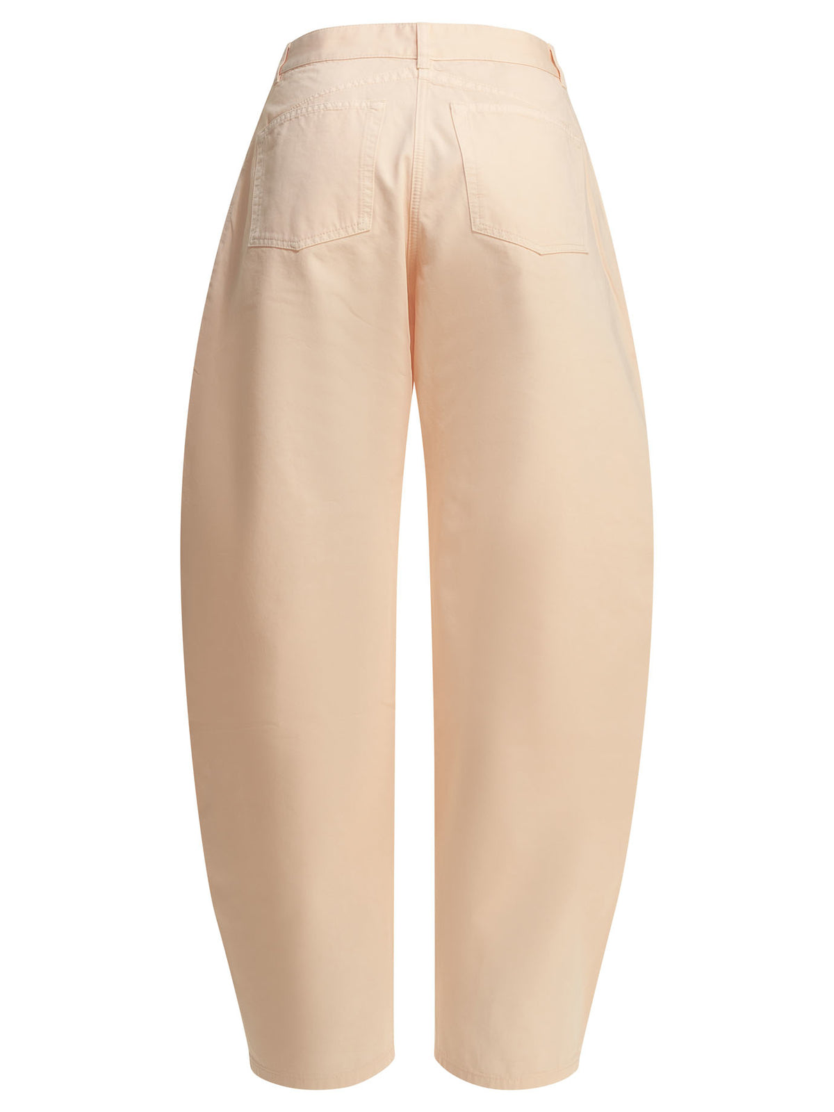 Alaïa "Round" Wide-Leg Jeans - Pink