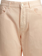 Alaïa "Round" Wide-Leg Jeans - Pink