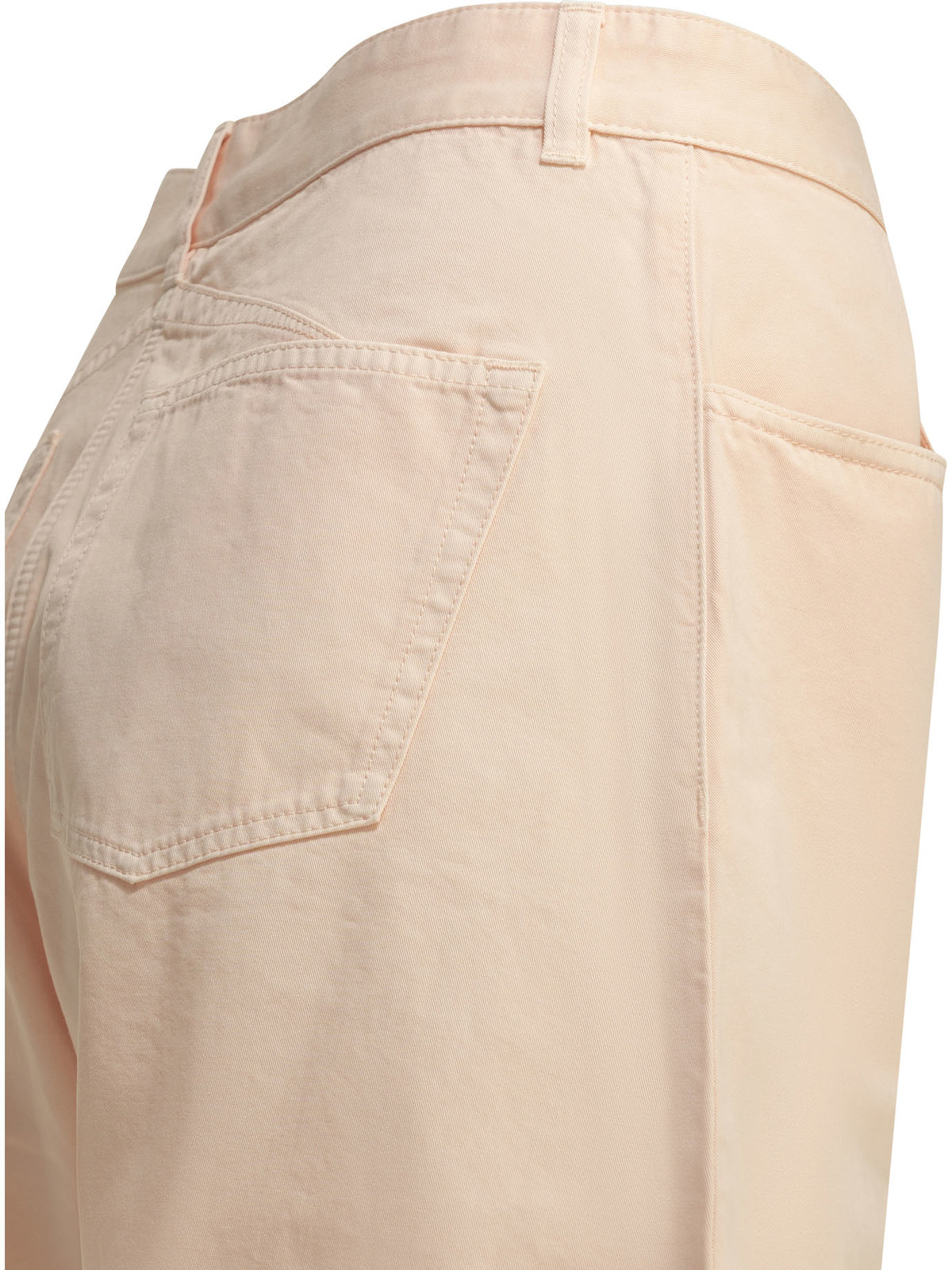 Alaïa "Round" Wide-Leg Jeans - Pink