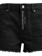 Alexander Wang "Fly" Five-Pocket Shorts - Black