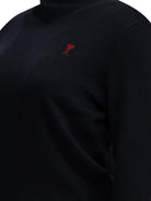 Ami Paris "Ami de Coeur" Turtleneck Sweater - Blue