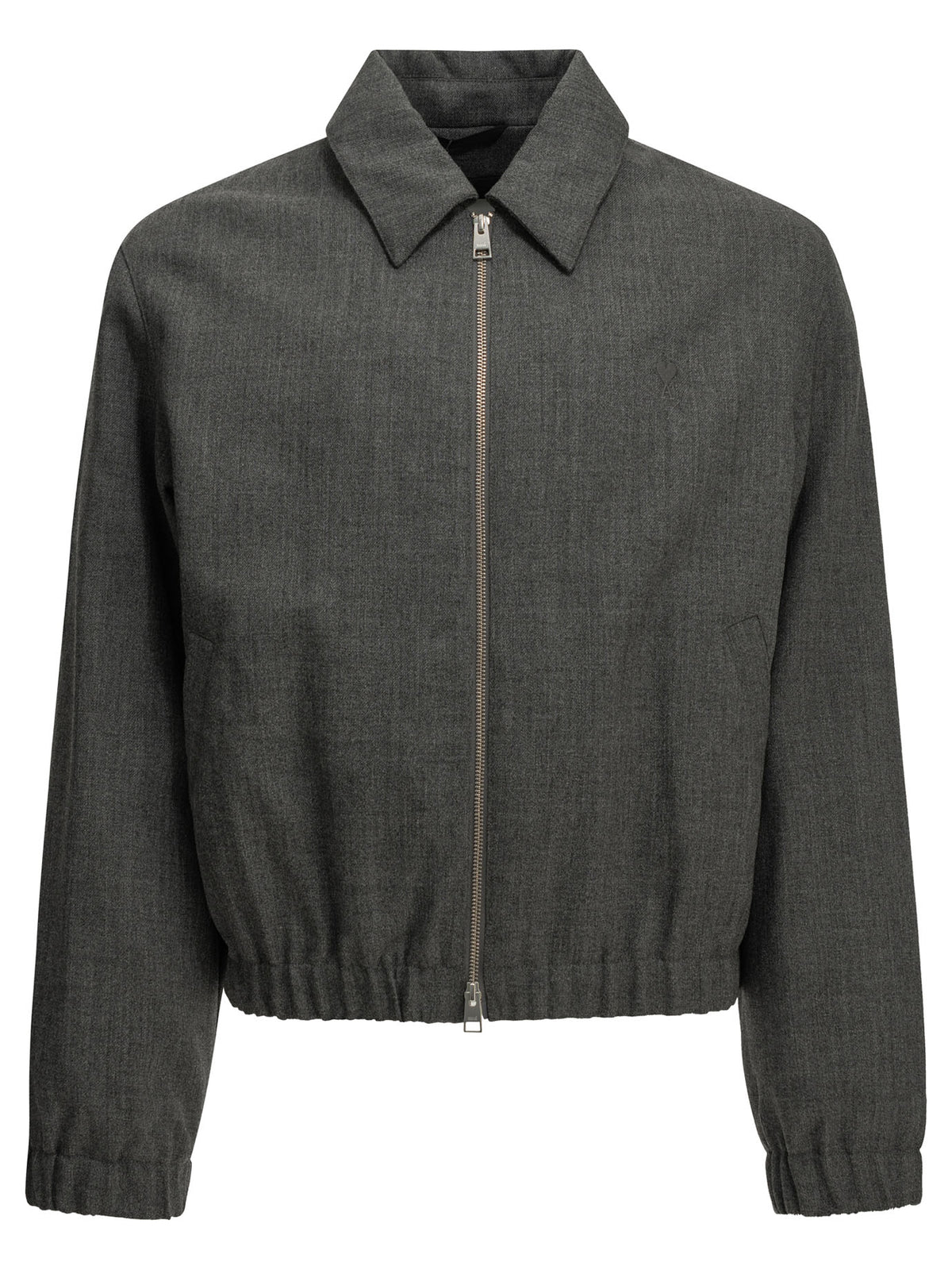 Ami Paris "Ami de Coeur" Lightweight Jacket - Grey